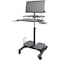 Kantek Mobile Height Adjustable Computer Workstations, LCD Monitor Mount Pole STS240 - alternate 7